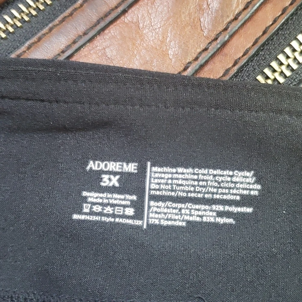Adore Me black plus size yoga sports leggings 3X - Picture 6 of 6